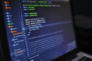 Computerbildschirm mit Programmiersprache