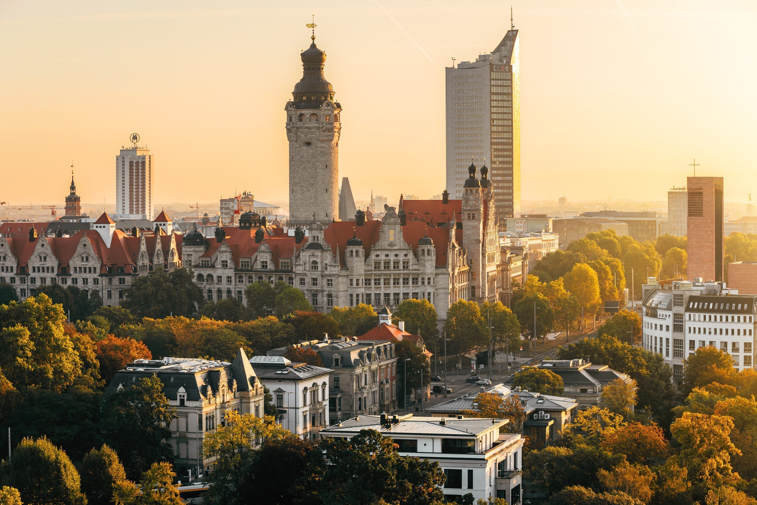 Skyline in Leipzig